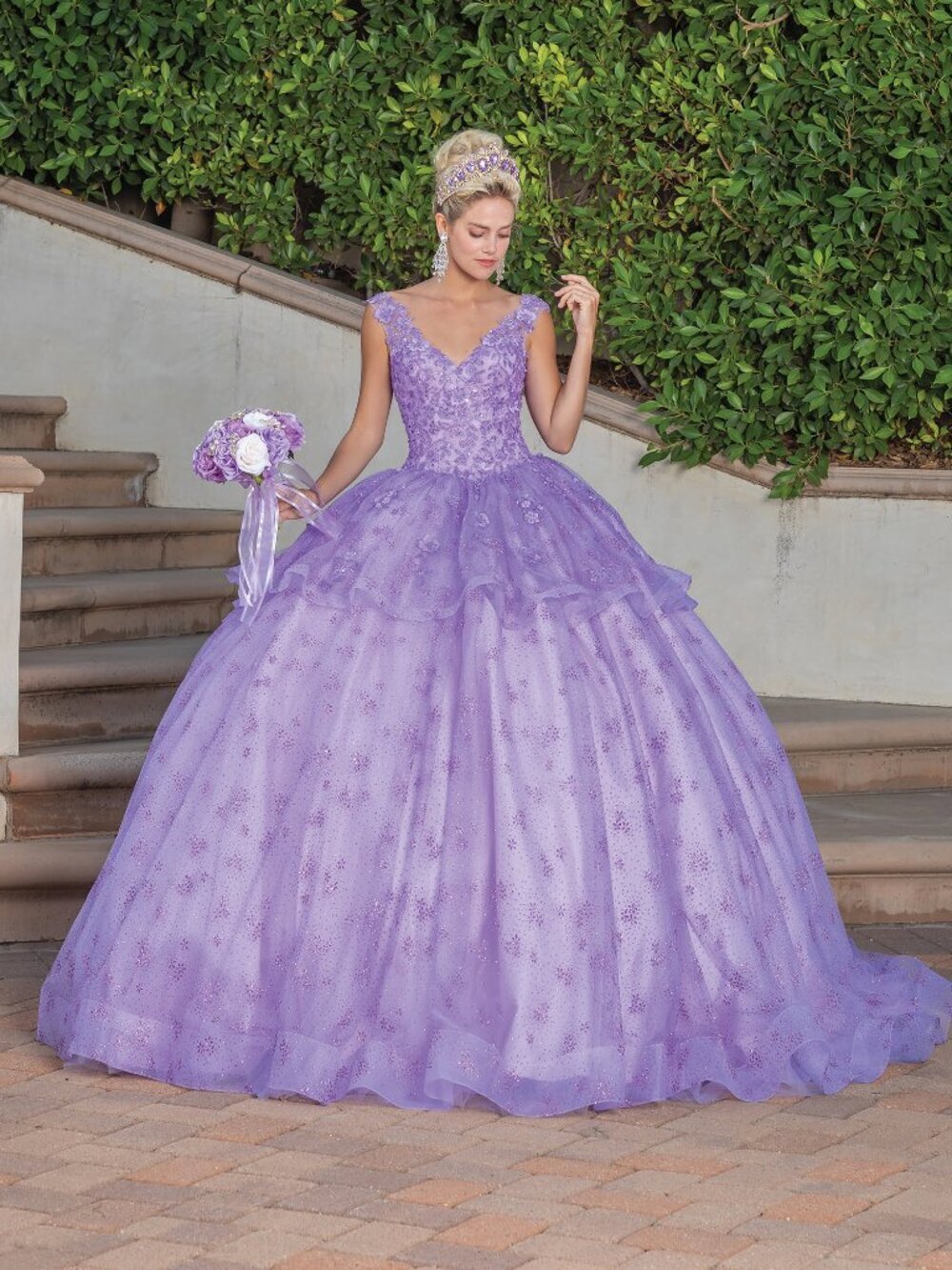 NEW LILAC Evening Gown Floor Length Formal Elegant Stunning 1702